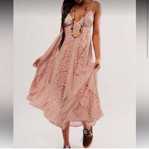 Pink Floral Women's Dress